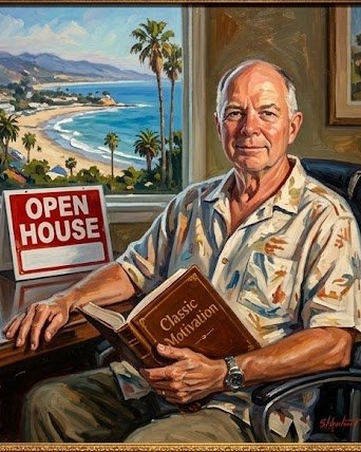 Stuart Schonwetter, Santa Barbara real estate broker — painted portrait